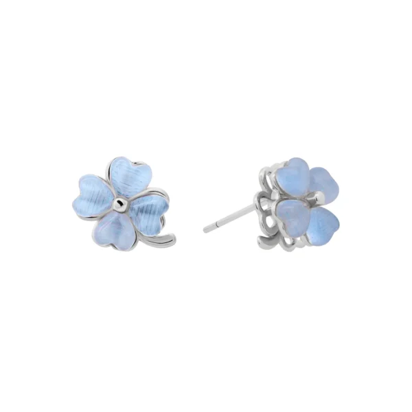 Silver Lucky Swivel Studs